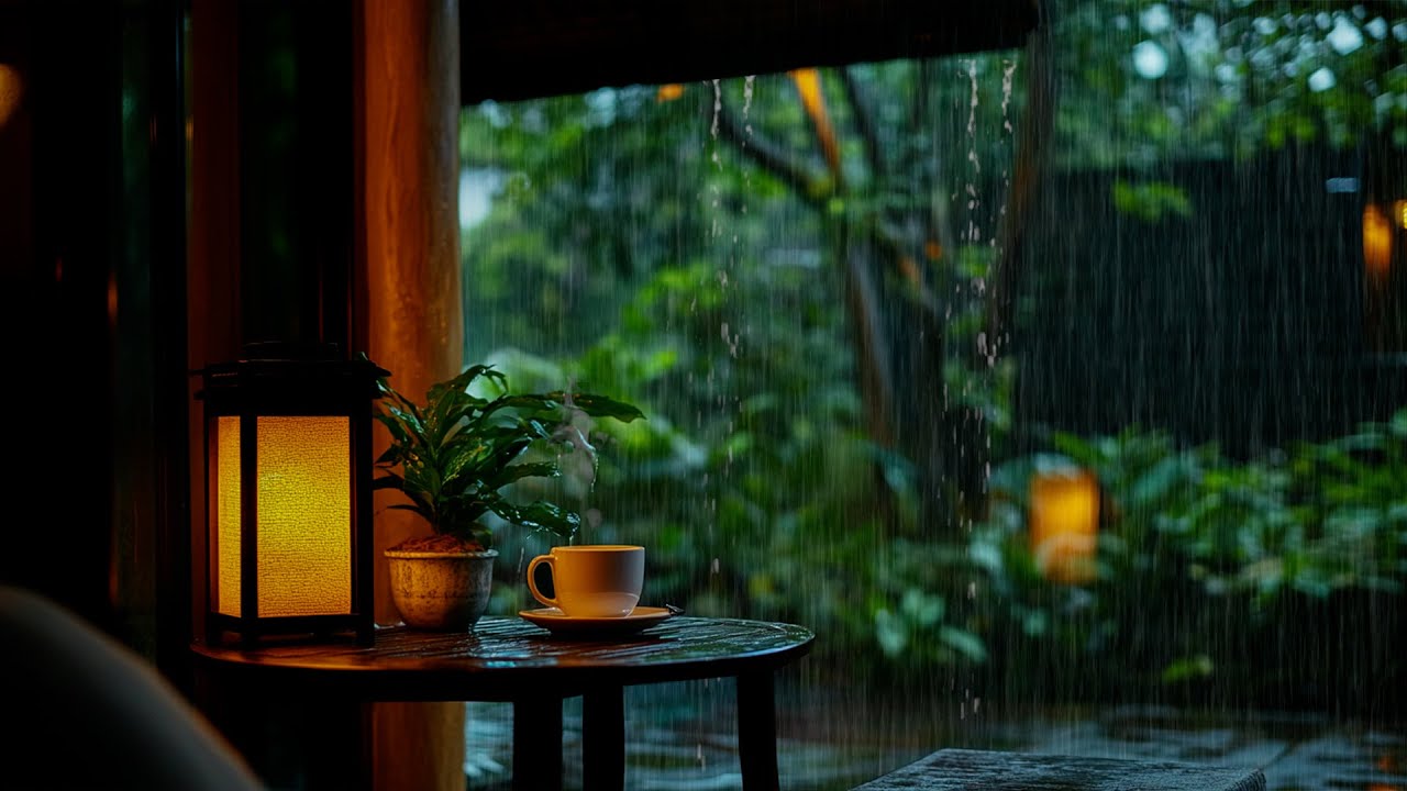 Cozy Rainy Day Cafe: Relaxing Rain Sounds & Warm Ambience for Study ...