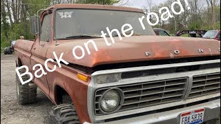 Highboy back on the road! 1974 f250