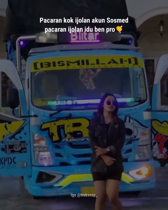 story Whatsapp Truk TBC Model Cantik//lagu emang lagi goyang🎧🍁