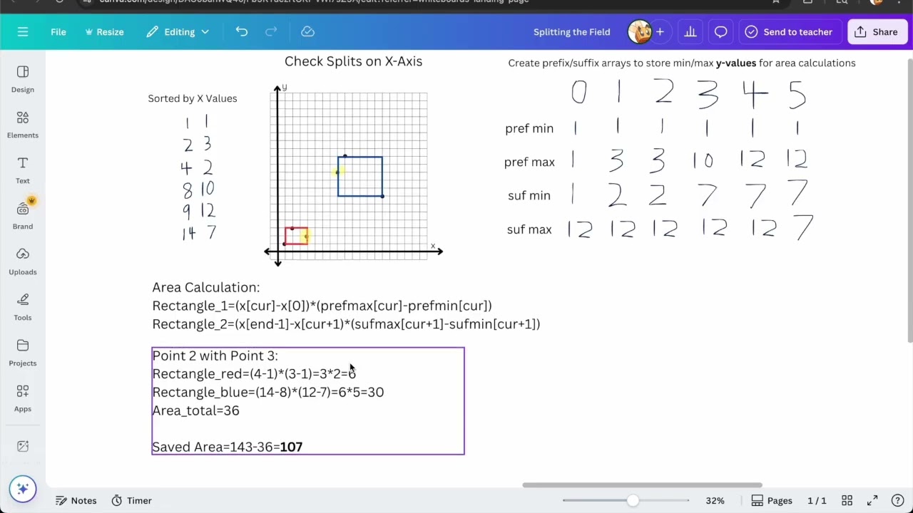 usaco様 Solution - Splitting the Field (USACO Gold 2016 US Open) · USACO Guide