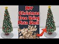 How to Make a Christmas Tree with Pista Shells | School Project | Best Out of Waste Craft #diy#craft