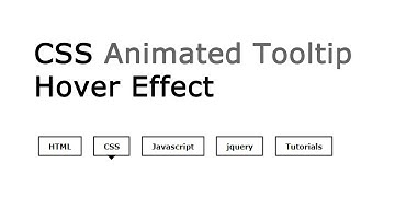 CSS Animated Tooltip Hover Effect | csPoint web designing tutorials
