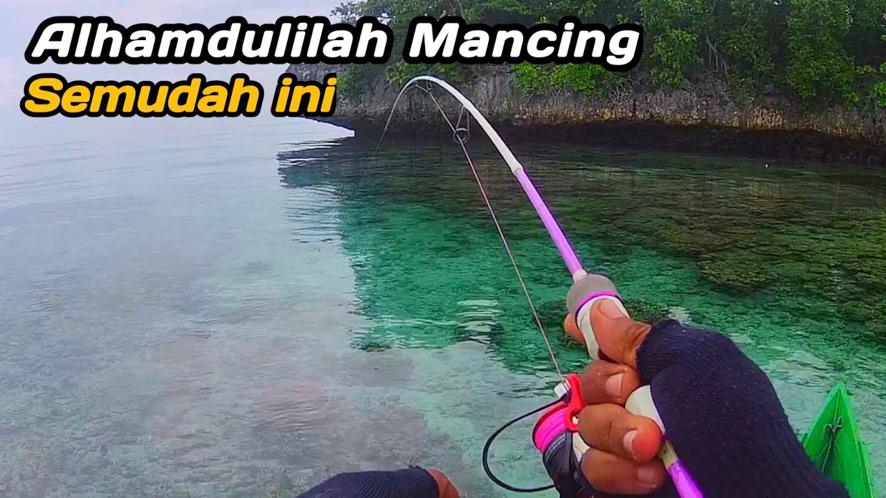 GILA‼️SEPERTI MANCING DI KOLAM LIAR SAAT CASTING IKAN KERAPU KETEMU SARANGNYA || ultralight fishing.