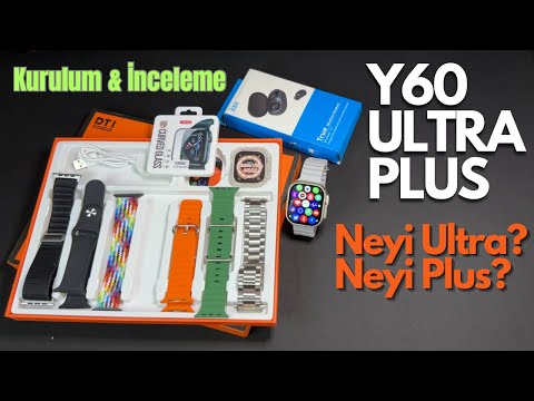 Y60 Ultra Plus Akıllı Saat Kurulum ve İnceleme | DT1 Smartwatch | Hediyeler İyi Ama?