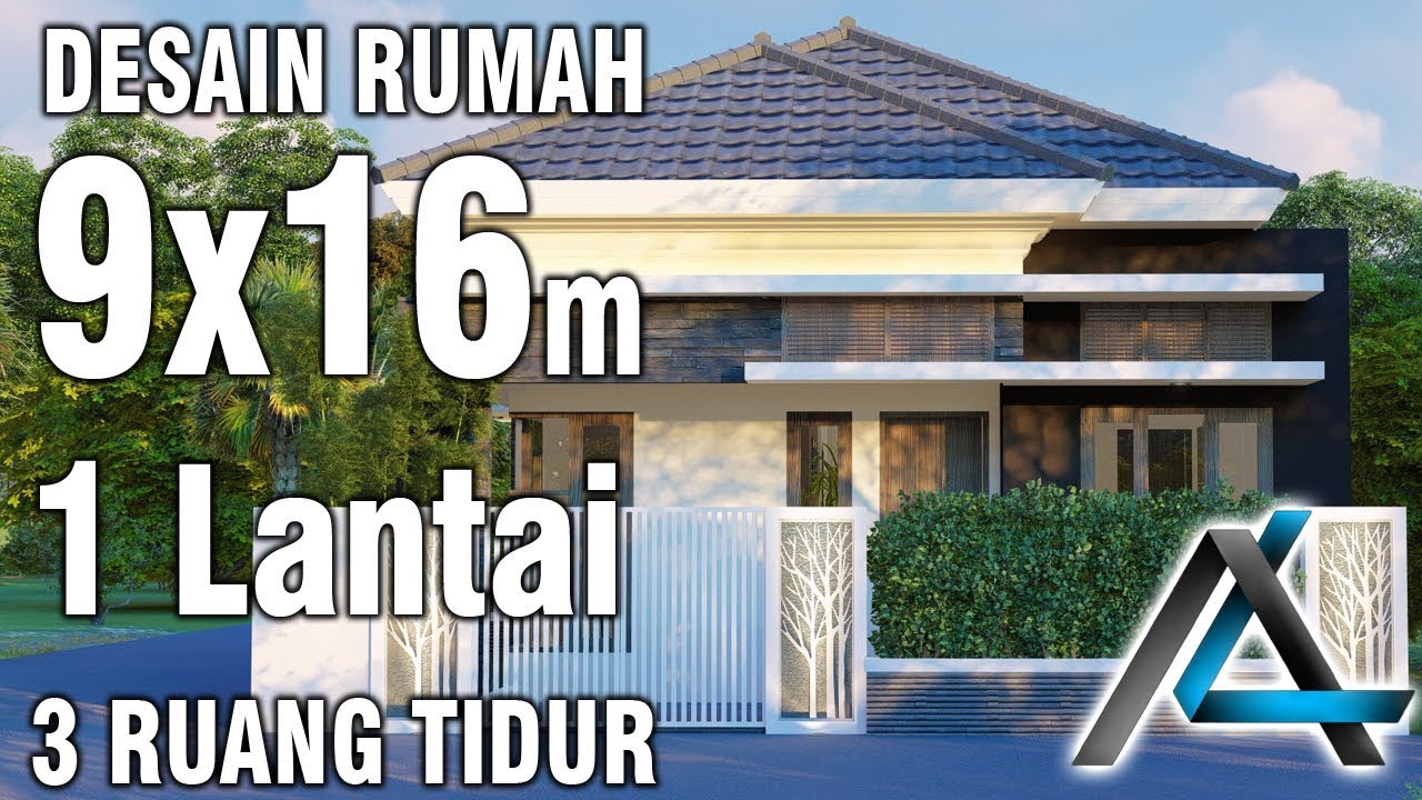 Desain Rumah9x16 Meter3 Ruang Tidurjasadesainjasakontraktor