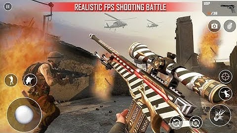 Gun Games FPS Strike Missions- Commando Shooting - Android Gameplay #4