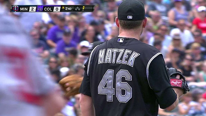 MIN@COL: Matzek jumps up to grab a grounder