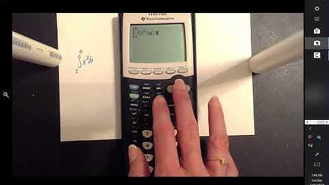 Definite Integral Evaluation on TI-84