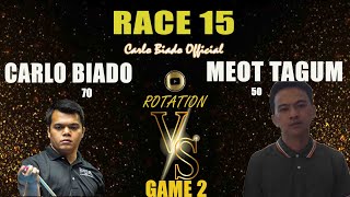 𝐑𝐎𝐓𝐀𝐓𝐈𝐎𝐍 | GAME 2 | Carlo Biado (70) VS Meot Tagum (50) | Race 15 | Part 3/4 screenshot 5