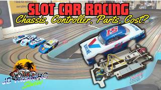 1/24 scale Slot Car Racing, Pro Track, a closer look! Upstate Speedway SC.
