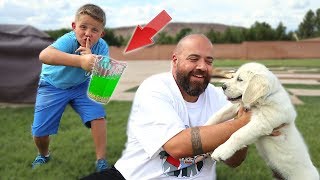 SLIME PRANK ON MY DAD!