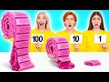 100個重ねフードチャレンジ | クールな食べ物のトリック Multi DO Joy