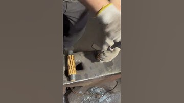 12 seconds to install a handle on this knife!