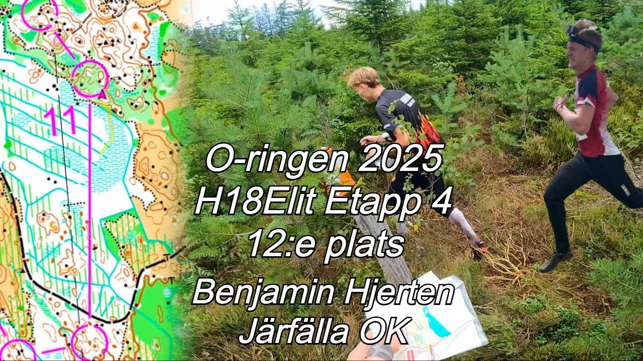 Orientering Headcam - Oringen 2025 Etapp 4, Lång, Månsarp, H18Elit