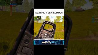 🔥 Scar-L 1 Vs 4 Clutch | 1 Vs 4 Clutch | how to 1 vs 4 Clutch | 1 vs 4 Clutch for Bgmi