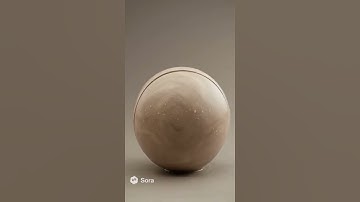 Abstract Art in Motion: Watching a Sphere Unfold into a Bowl 🏺#Sora #OpenAISora