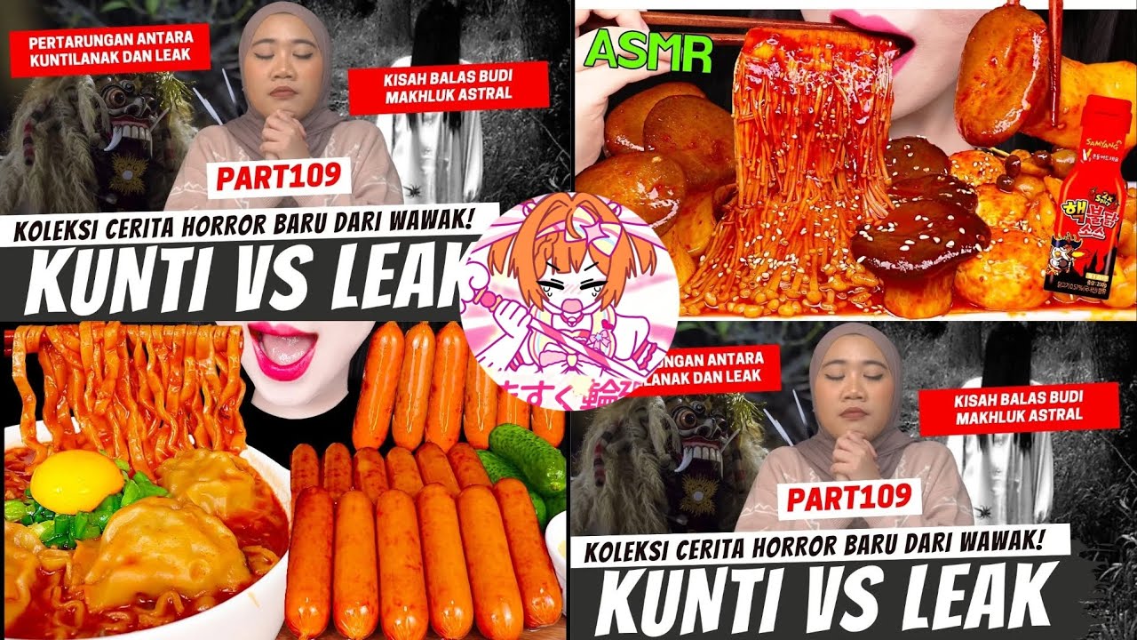 [ KUNTI VS LEAK ] NADIA OMARA KHW X MUKBANG/ASMR MAKANAN PEDAS