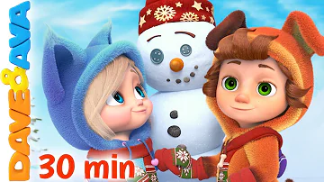 ⛄️ Winter Fun + More Nursery Rhymes and Kids Songs | Dave and Ava Christmas ⛄️