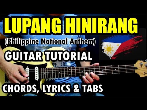 Lupang Hinirang   Guitar Playthrough with Chords Lyrics and Tabs