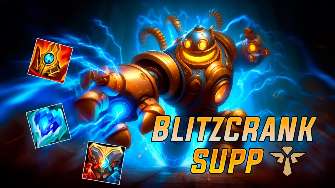 TESTANDO BLITZCRANK ATUALMENTE COMO SUP *TROLASTES!?!?* - League of Legends
