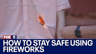 How to stay safe using fireworks