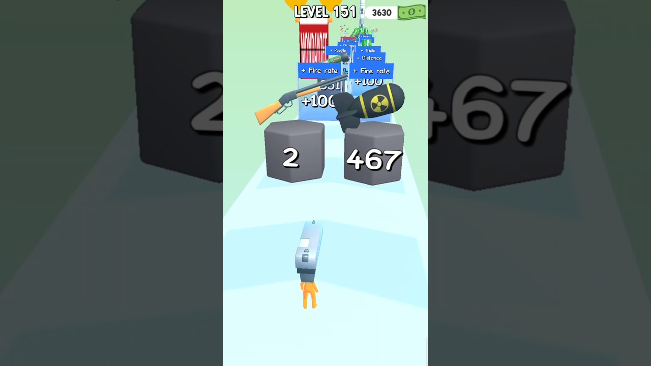 Gun Head Run 3D - Video Game Walkthrough