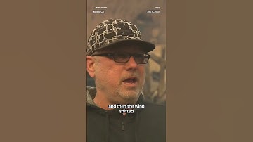 Man reacts to losing his home in Palisades Fire