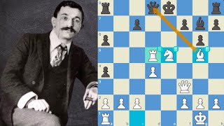 3 BRILLIANT Moves in ONE Game | Emanuel Lasker Wins in 19 Moves