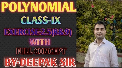 Polynomials Class 9 | Ex.(2.5) Question No.8&9 | NCERT Maths Class9 |Identities| CBSE | By DS Deoria