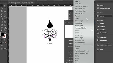 InDesign animation with presets