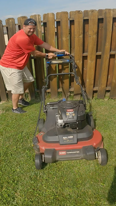 The Toro TimeMaster 30 is the Best Push Mower to Own #shorts