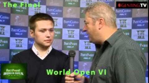 Party Poker World Open VI Final - Runner Up Yevgeniy Timoshenko