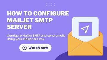 How to configure Mailjet SMTP