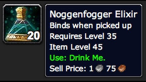 WoW how to get NoggenFogger Elixir