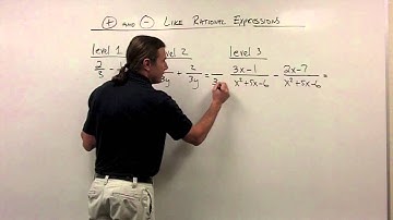Adding and Subtracting Like Rational Expressions