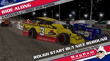Rough Start But Nice Rebound, 358 Modifieds, iRacing DIRT Knoxville