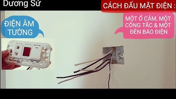 CÁCH ĐẤU MẠCH ĐIỆN: MỘT Ổ CẮM, MỘT HẠT ĐÈN BÁO VÀ MỘT CÔNG TẮC ĐÈN