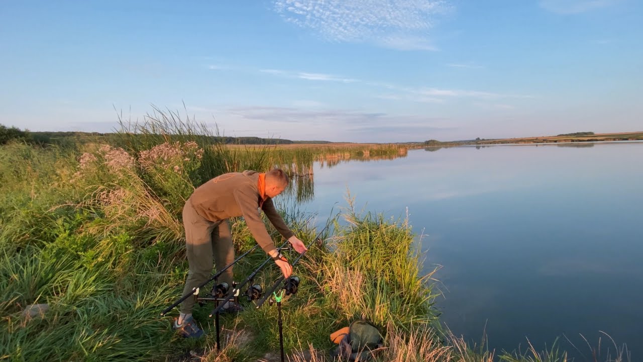 Рибалка в селі Боголюби. Ну куди ж поділась риба