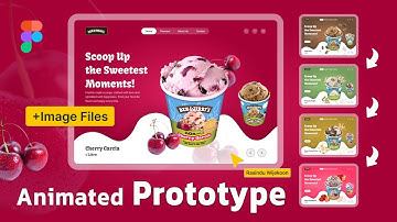 Create a Modern Animated Ice Cream Website/Prototype in Figma | UI Design Tutorial for Beginners