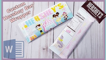 DIY Hershey Bar Wrapper | Microsoft Word
