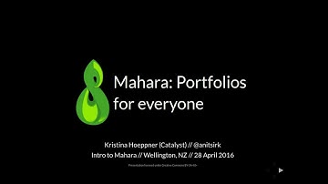 Mahara: Portfolios for everyone
