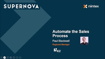 Webinar: Automate the Sales Process using K2