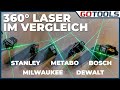 Groer 360 linienlaservergleich und test  bosch metabo milwaukee dewalt stanley   verlosung