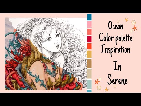 Finding Inspiration Friday: Ocean color palette -  Coloring in Serene