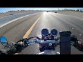 Royal enfield interceptor int650 on us freeway