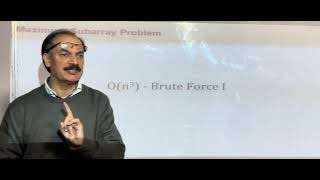 (1/4) - Maximum Subarray Problem - Brute Force Approach