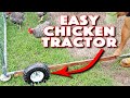 Easy chicken tractor design for a metal chicken coop kit