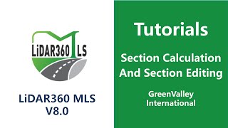 Road Section Analysis | 3.Section Calculation And Section Editing LiDAR Software Tutorial