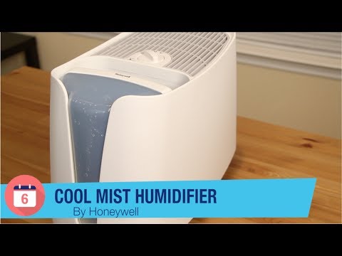 Humidificateur d'air à humidité fraîche Honeywell HEV355C QuietCare,  réservoir facile à nettoyer et à remplir, blanc/bleu, 3,78 L