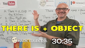 There Is + Object - Live Conversation (grammar patterns) | Learn English - Mark Kulek ESL